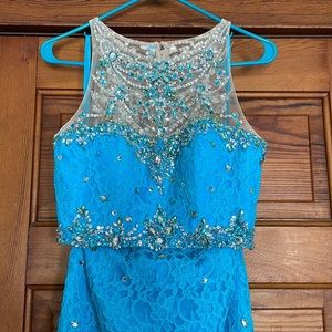 MoriLee by Madeline Gardner Two-Piece Prom Dress